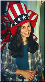 Debbie in Uncle Sam hat