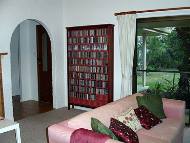 CD cabinet in lounge