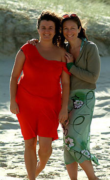 Lou and Deb on the beach