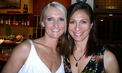 Amber the bride with Debbie