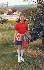 Debbie 1972 in American flag dress