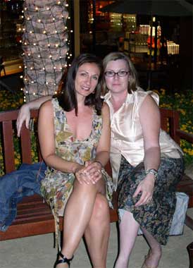 Sharon and Debbie in Palm Desert
