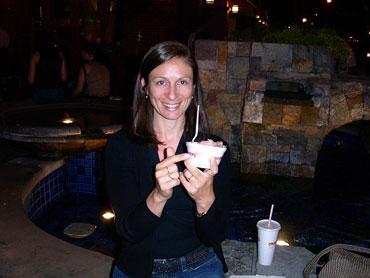 Debbie with Coldstone ice cream