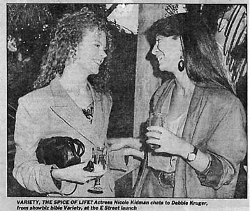 Newspaper clipping of Nicole and Debbie