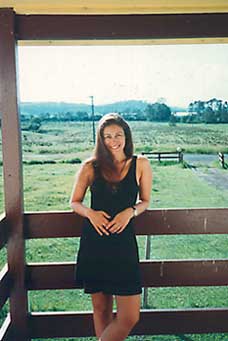 Deb at Jeff's farm